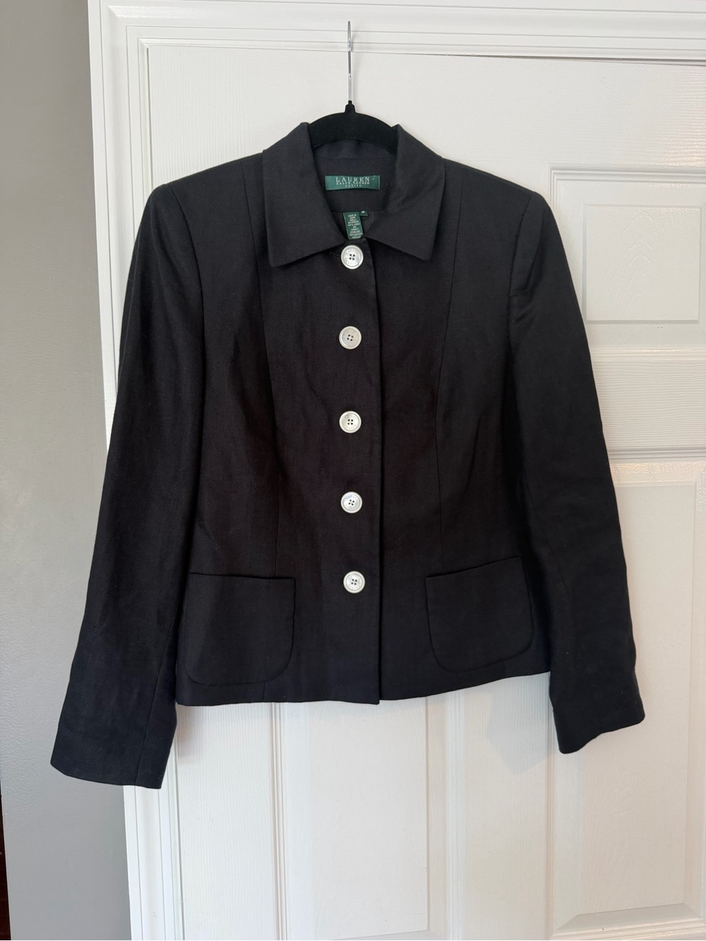 Lauren Ralph Lauren Navy Button-Front Women's Jacket